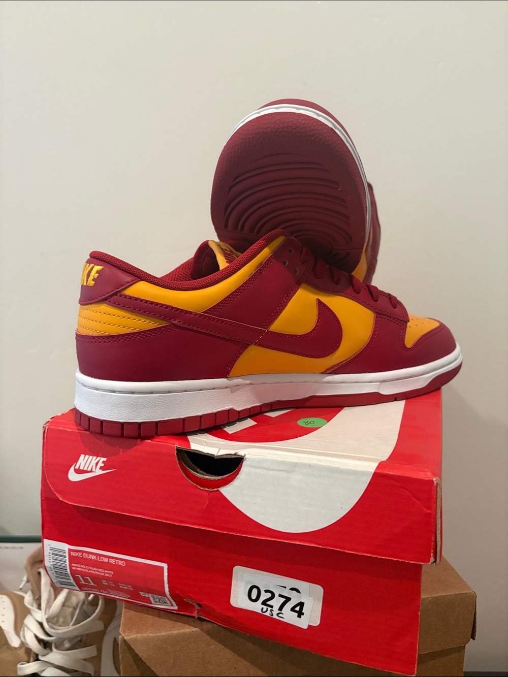 Nike Dunk Low USC in Maroon and Gold